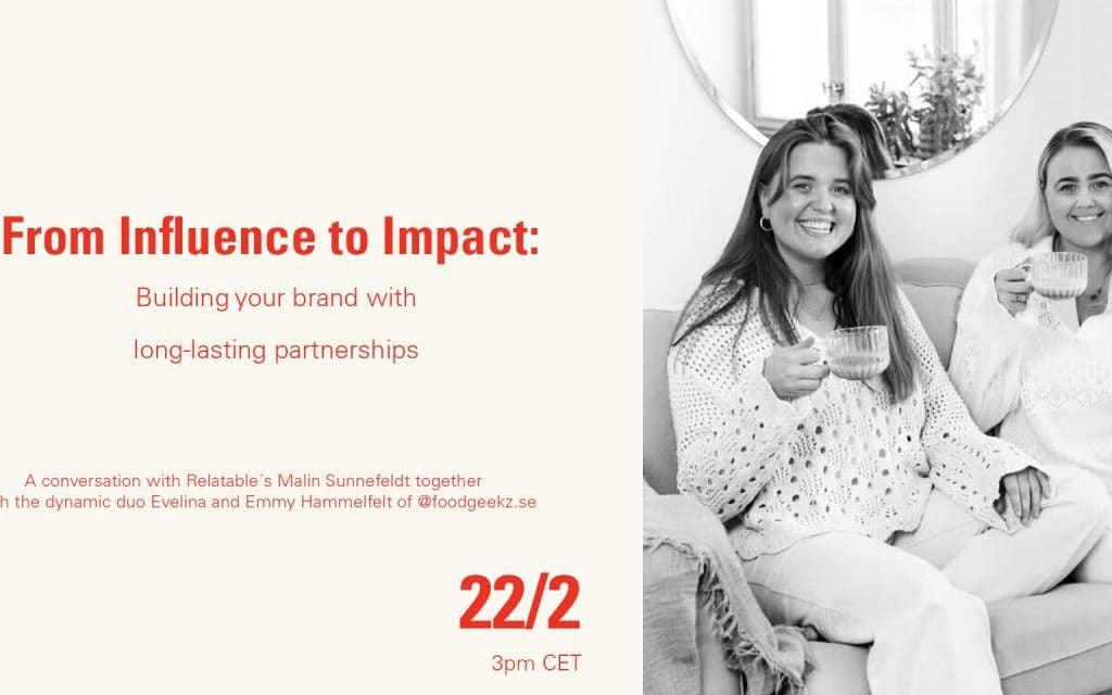 Inbjudan till webinar: From Influence to Impact