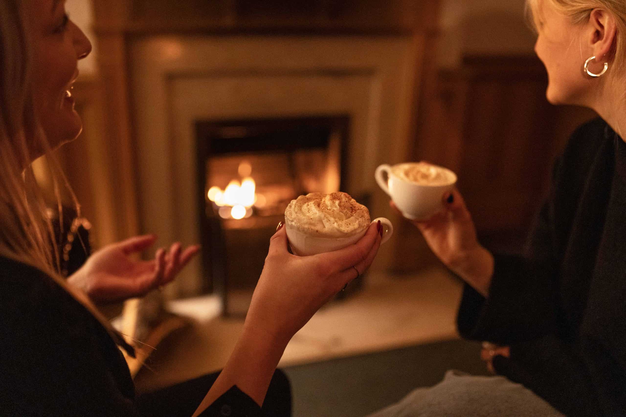 Fågelbrohus-Jul-Salong-Biblioteket-Dryck-Fika-LinusThunholm 2 Julbord på Fågelbro Säteri, avsluta året på en lantlig oas på Värmdö