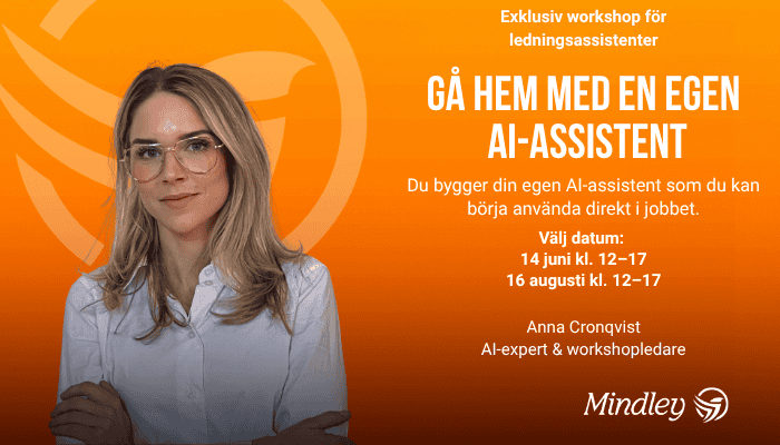 Bygg din egen AI-assistent – och ta din roll som ledningsassistent till nästa nivå