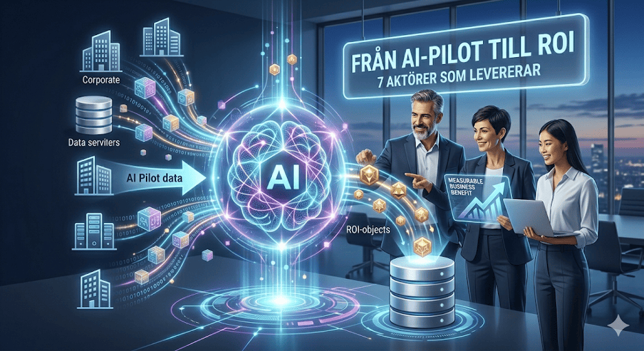 AI-konsulter i Sverige 2026: 7 aktörer som hjälper ledningsgrupper gå från AI-pilot till ROI