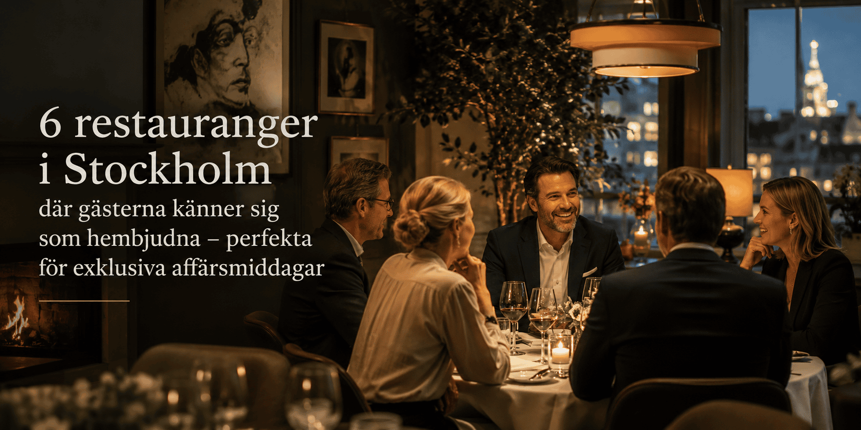 6 restauranger i Stockholm där gästerna känner sig som hembjudna – perfekta för exklusiva affärsmiddagar
