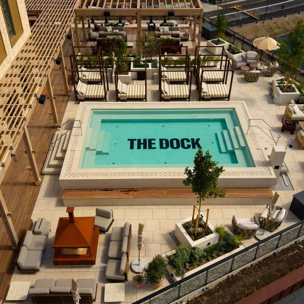 Paloma Pool Club & Spa, The Dock Hotel. Pressbild2 The Dock öppnar 2 000 kvadratmeter stor spa- och pool club-destination